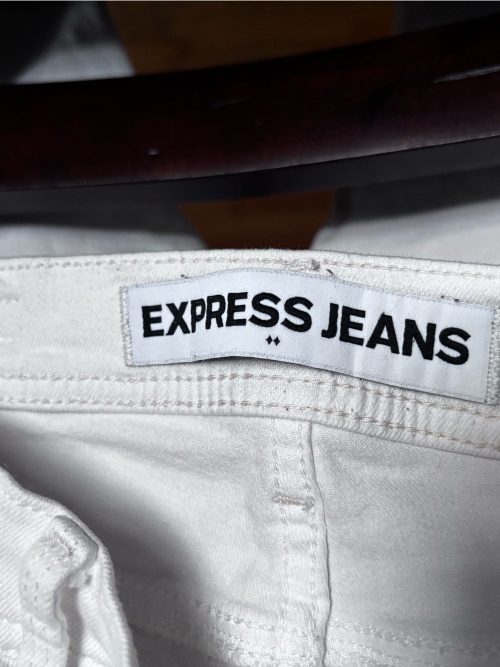 Express Jeans White Women's Low-Rise Jeans